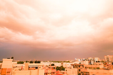 Fototapeta premium storm clouds - dramatic sky background