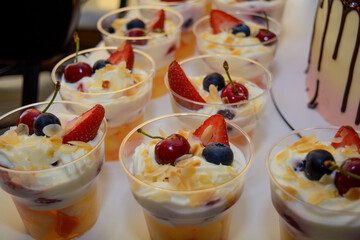 yogurt with fruits