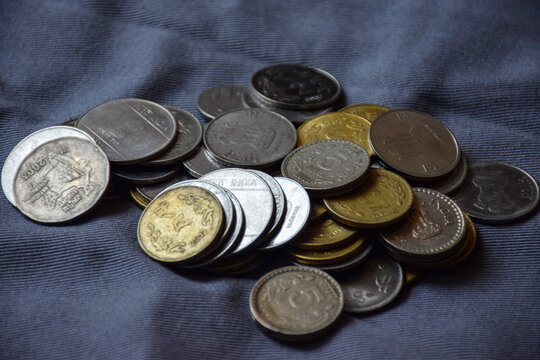 Picture of Indian currency coins