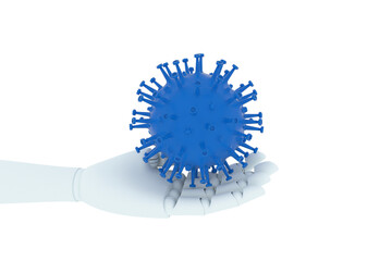 Robotic touch to virus examination and research for cure
