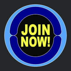 Promo Badge Join Now! EPS10.
Circle promotion badge. Perfect for branding, emblem, label, sticker, button, logo, packaging, etc.
