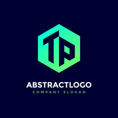 concept of colorful Letter TP logo Template, PT Combination Modern Icon Alphabet Monogram Design.