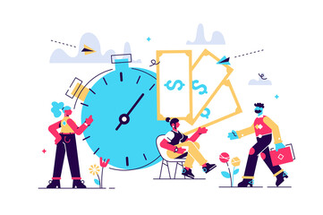 Time is money, business and Finance.