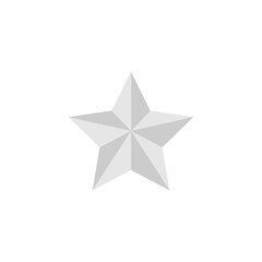 Star modern flat isolated icon. Vector illustration for wab