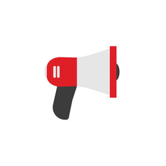 Loudspeak isolated icon in cartoon style. Vector graphic