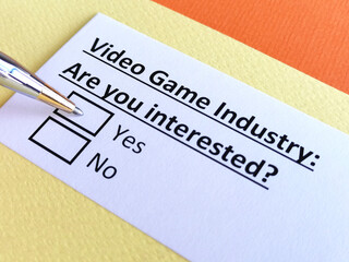 Questionnaire about industry