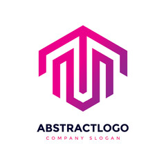 T M letter logo for business identity company