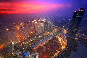 Obraz premium night view of the city