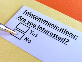 Fototapeta premium Questionnaire about industry
