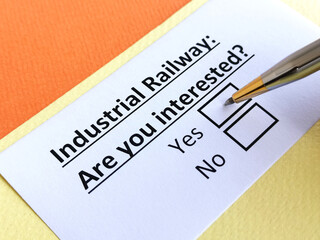 Questionnaire about industry