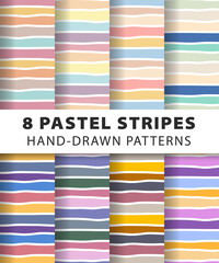 pastel abstract striped background patterns in vector