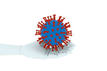 Robotic touch to virus examination and research for cure
