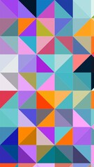 Abstract Colorful Geometrical Artwork,Abstract Graphical Art Background Texture,Modern Conceptual Art,Synthwave Aesthetic Poster Print,3D Rendering