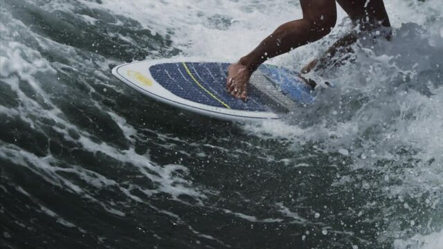 Wave surfing in Dubai