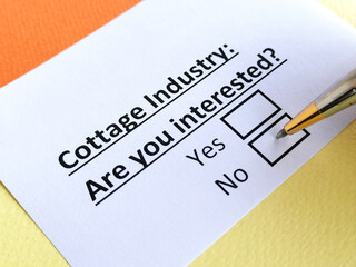 Obraz premium Questionnaire about industry