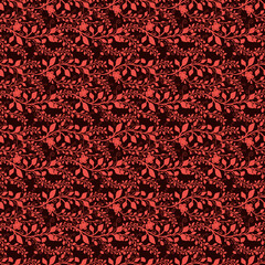 Vintage floral seamless pattern, pencil hand drawn illustration. Vintage floral design for textile, wallpaper or scrapbooking paper.