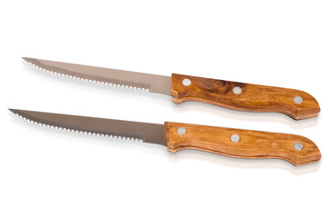 Isolated chef's kitchen knife. Sharp...do not touch!