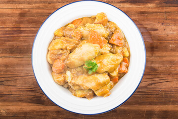 Chicken wings in curry, chicken in curry