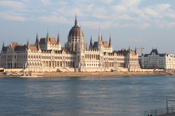 Fototapeta na wymiar Budapest Parliament during day light