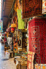 Market in old part of Jerusalem, Israel.