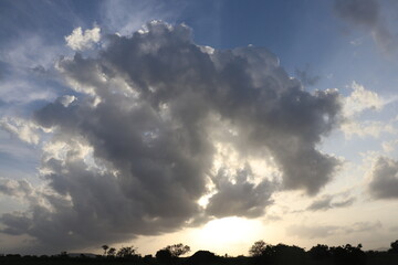 sunset in the clouds