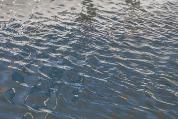Ripples on the water on a sunny day, background image.
