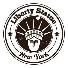 liberty statue label