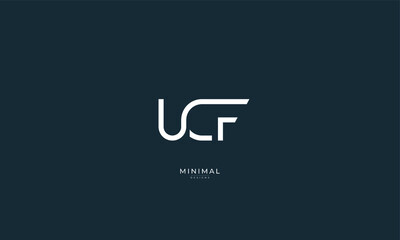 Alphabet letters icon logo UCF