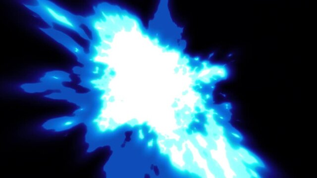 Comic Manga Fire Explosion Energy Effect/ 4k animation of colorful power dynamic comic and manga explosions patterns for manga and fantasy visual fx