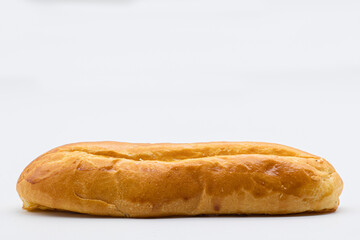 Sweet bread on white background 