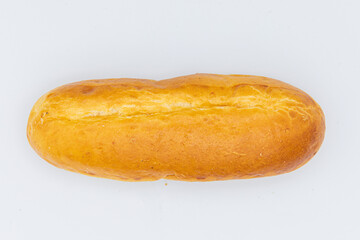 Sweet bread on white background 