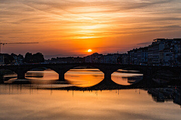 Ponte Alla Carraia Florenz | Brücke Sonnenuntergang
