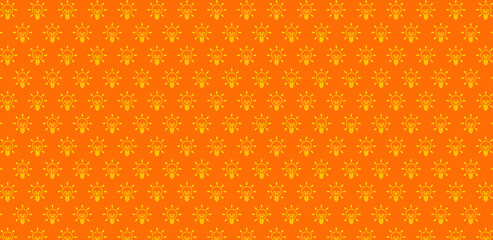 sfondo, pattern, lampadine, 