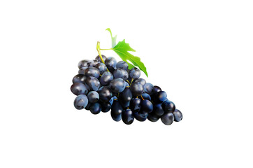 Bunch of grapes isolated on white background