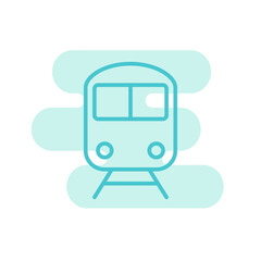 Train  icon design template line