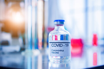 Corona Virus Vaccine research test analysis for human in hospital lap