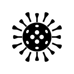 Stylized Virus or Coronavirus Icon. Vector Image.