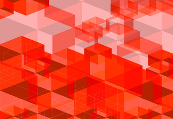 Abstract background Hexagon design blend,EPS10 design graphic concept with color red. 