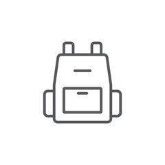 Baby bag vector icon symbol fashion isolated on white background