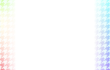 背景素材：淡い虹色グラデーションと和柄パターンのイラスト