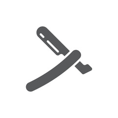 Barber shop equipment vector icon symbol tools isolated on white background