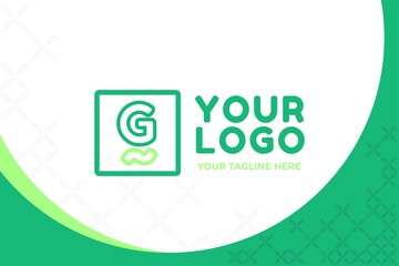 Green Alphabet Business Logo Template