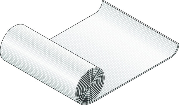 A Roll Of Plastic Bubble Wrap / Padding For Mailing Items.