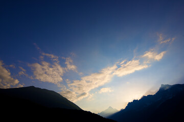 Sunrise in Alps