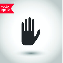 Islam pray hands icon. Medicine gloves flat sign design. Muslim pray hands icon. Studio background. EPS 10 symbol pictogram