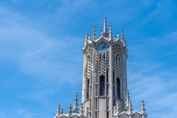 Clock tower at the University of Auckland, New Zealand