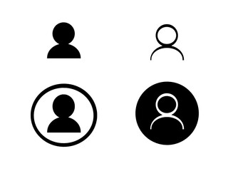 User Profile Icon Grafik Vorlage isoliert
