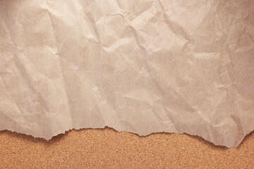 Fototapeta na wymiar wrinkled or crumpled paper as background
