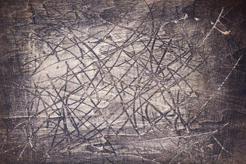 scratched wooden board background texture