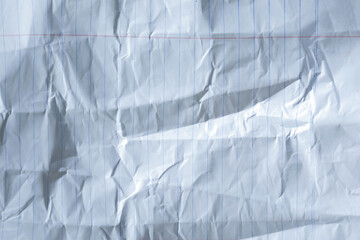 Fototapeta premium crumpled paper background, white wrinkled paper